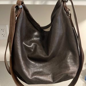 Rough and Tumble medium hobo lamb leather